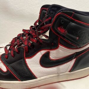 Jordan Athletic Shoes Black Red White
